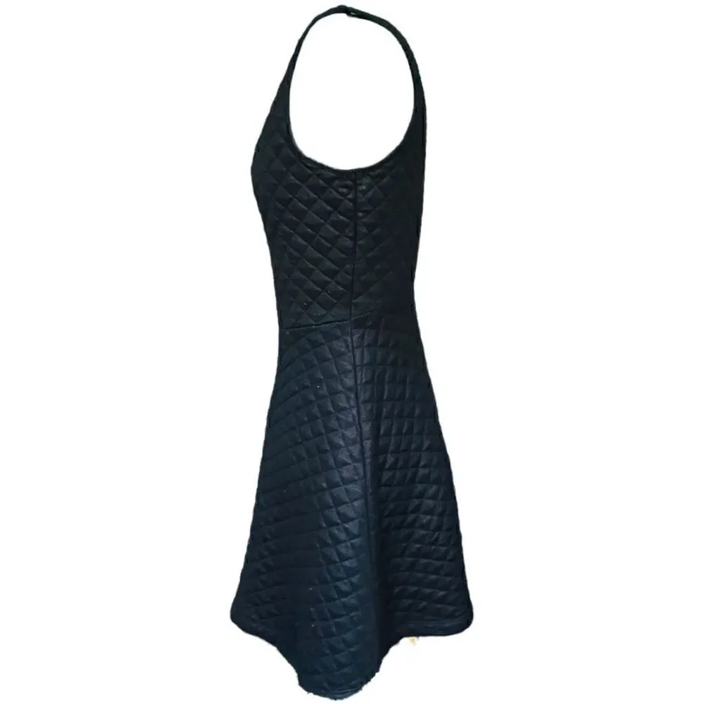 Nwot Express Fit & Flare Diamond Quilted Skater Dress Size Large - Picture 4 of 7